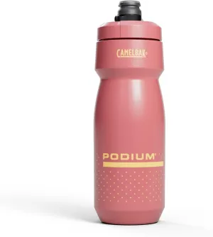 CamelBak Podium 24oz Bike Water Bottle - Easy Squeeze Bottle - Fits Most Bike Cages, Coral Sunset