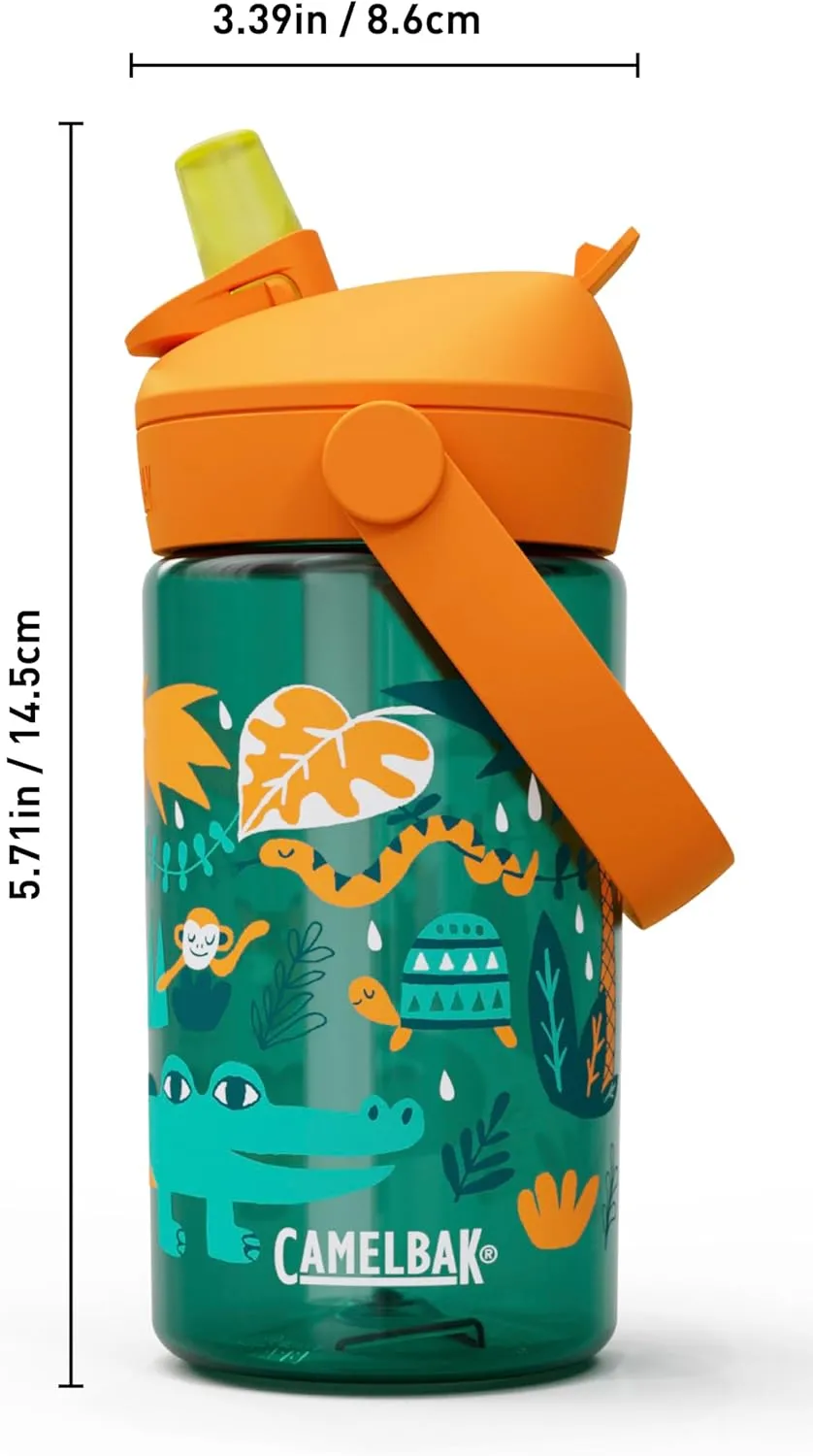 CamelBak Thrive Flip Straw Kids Bite Valve Tritan Renew Water Bottle 14oz