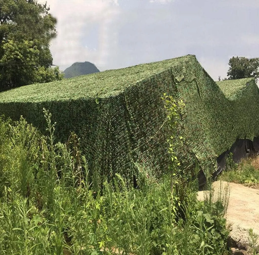 Camouflage Net UV Resistant Shade Sunscreen Woodland Camo Netting for Camping Military Hunting Shooting Blind