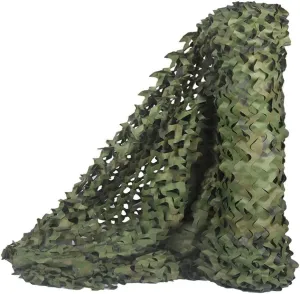 Camouflage Net UV Resistant Shade Sunscreen Woodland Camo Netting for Camping Military Hunting Shooting Blind