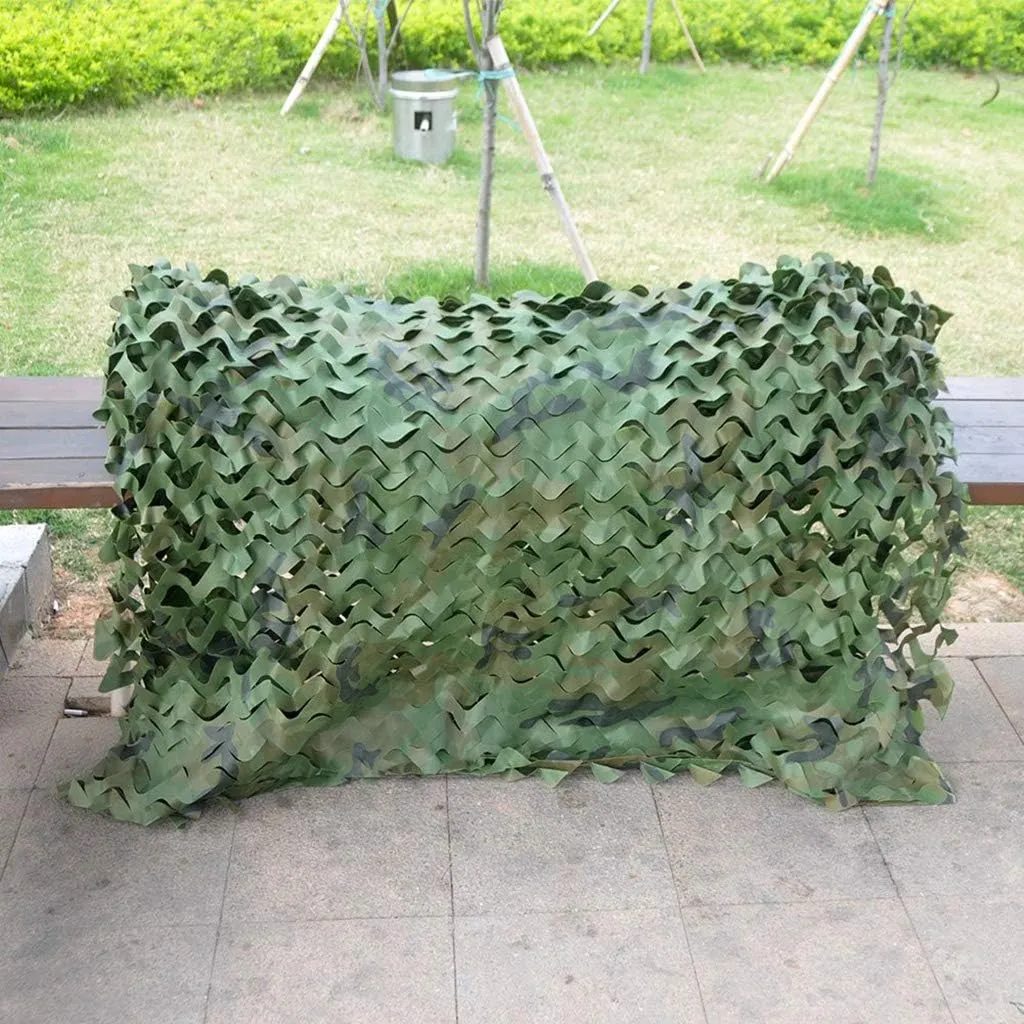 Camouflage Net UV Resistant Shade Sunscreen Woodland Camo Netting for Camping Military Hunting Shooting Blind