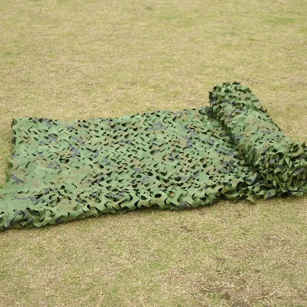 Camouflage Net UV Resistant Shade Sunscreen Woodland Camo Netting for Camping Military Hunting Shooting Blind