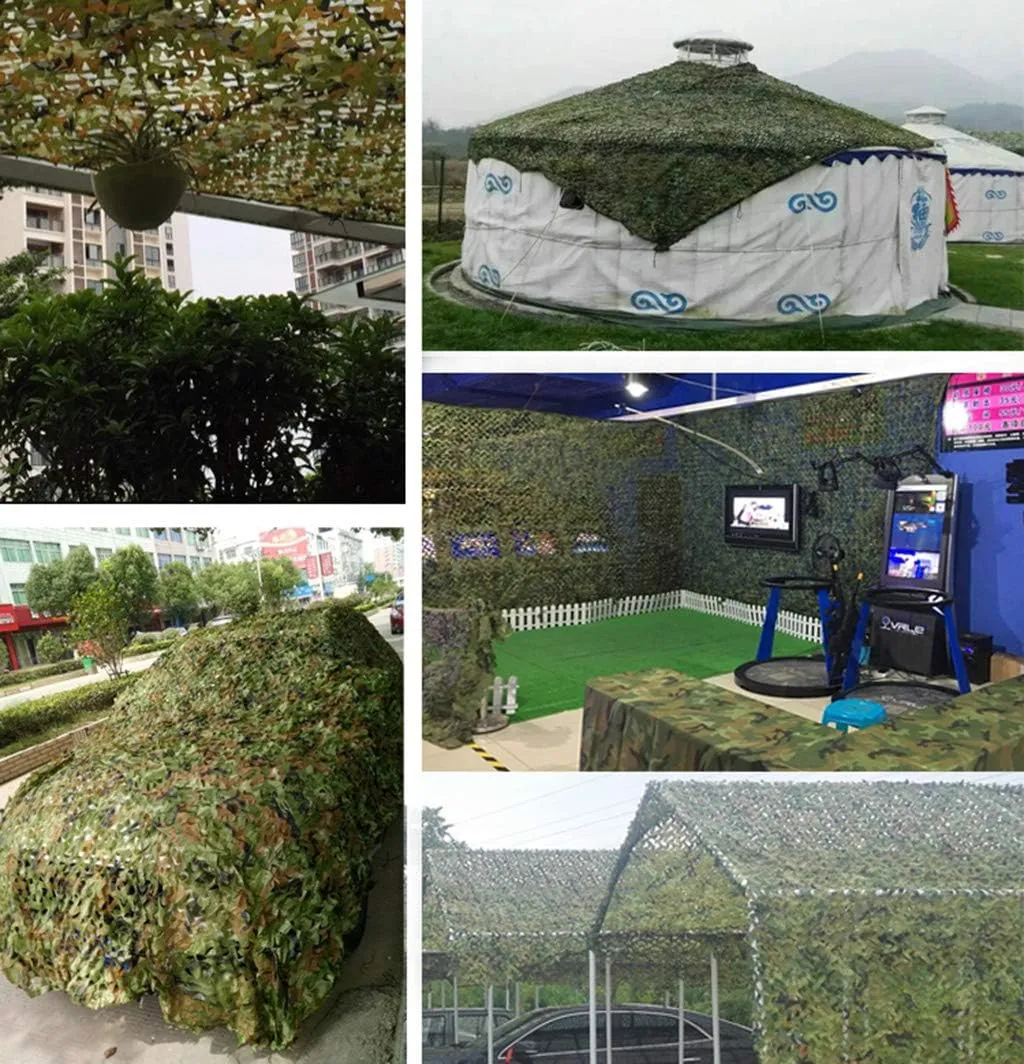 Camouflage Netting Mesh UV Resistant Reinforced Camo Net Army Blinds for Sunshade Camping Shooting Hunting Party Decoration