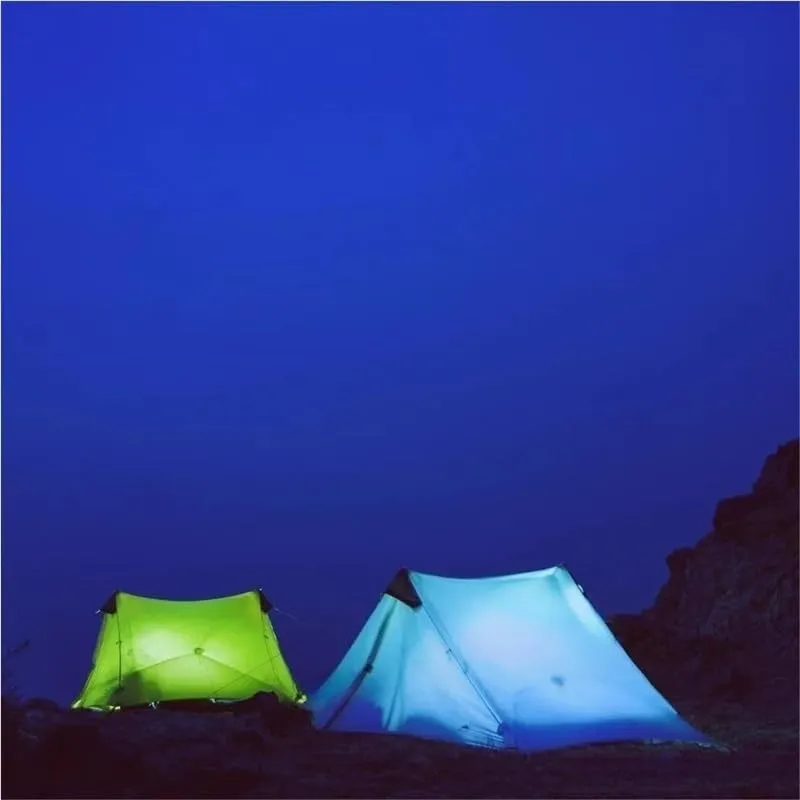 Camping Awning Canopy Tarp Durable Waterproof Lightweight for Outdoor Tent Shade Multi-Purpose Use(Green 2P 3 Season)