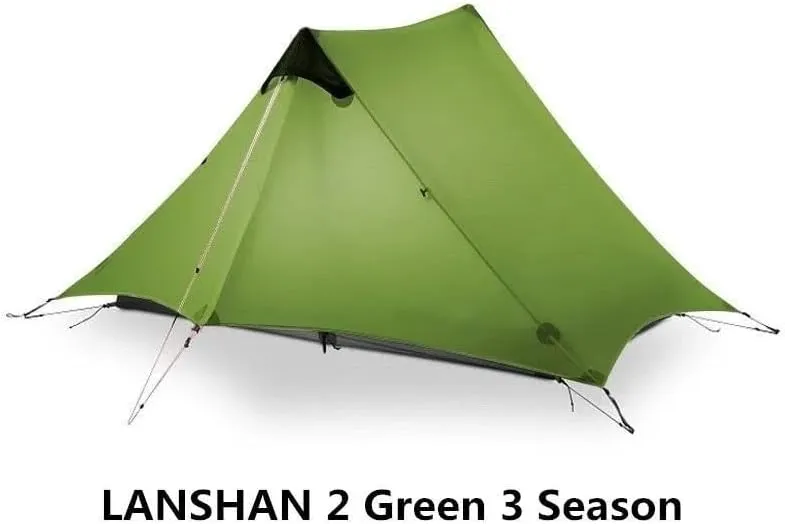Camping Awning Canopy Tarp Durable Waterproof Lightweight for Outdoor Tent Shade Multi-Purpose Use(Green 2P 3 Season)