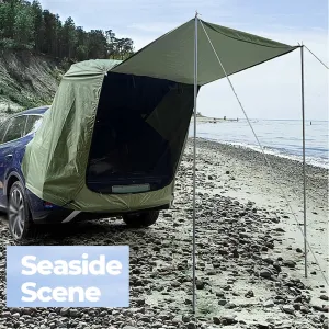 Camping Car Rear Tent – Outdoor Car Trunk Extension with Canopy With Sunshine-Proof