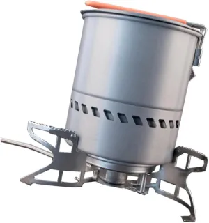 Camping Cookware Set 1pc Portable Pot Compact Aluminum Stainless Steel Cooking Tool for Hiking Outdoor Cooking