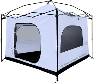 Camping Cube for 10×10 Pop Up Canopy, Converts Straight Leg Canopy into Camping Inner Tent, Portable Vented Cube Tent with Full Floor(Frame/Top NOT Included)