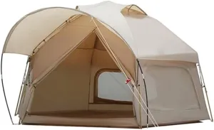 Camping Instant Tent for 5-8 People, Waterproof Windproof Family Cabin Tent with Rainfly, Easy Setup for Hiking, Mountaineering Outdoor Activities