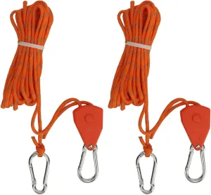 Camping Rope Pulley Tent Cord Orange Reflective Strip for Outdoor Adventures