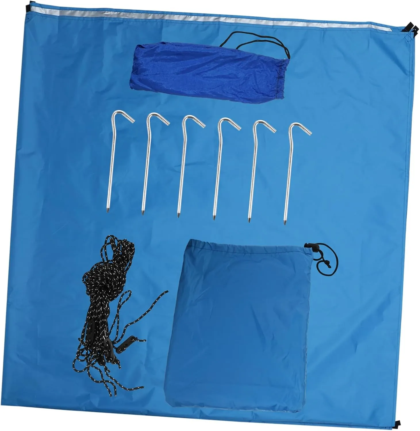 Camping Shelter Tent Rain Fly Polyester Sun Shelter Tarp 50% Uv Protection Compact and Portable