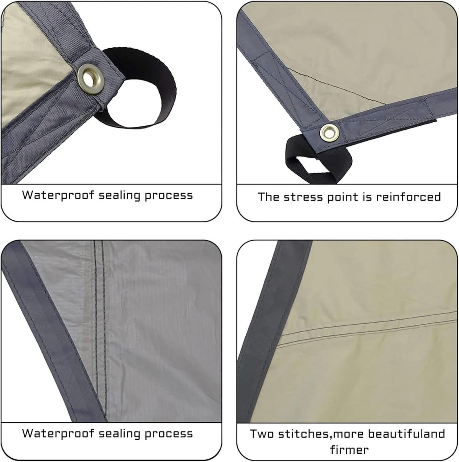 Camping Tarp,5.1x5.1m Large Tarp Tent Octagon Sunshade Awning Ultra-Large Sun Shelter Ooutdoor Camping Canopy Pavilion Garden Pergola Travel
