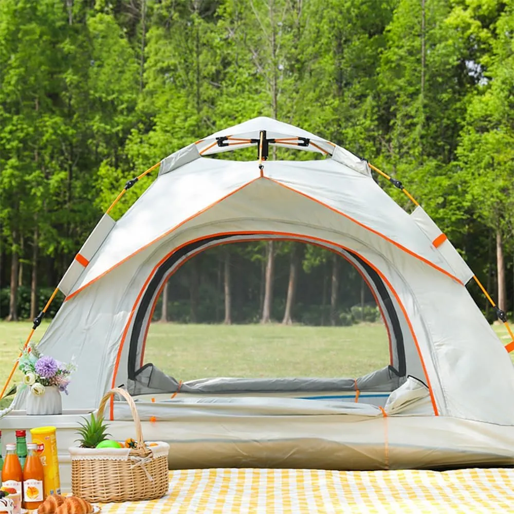 Camping Tent 1/2/3 Person, Instant Easy Pop Up Tents Automatic Waterproof Family Camping Tent Mosquito Tent Easy Set Up Tent Portable Windproof Dome Tent for Outdoor Camping Hiking Traveling