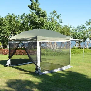 Camping Tent 8-10 Persons Lightweight Family Camping Tent Uv Resistant Outdoor Folding Tent, Easy to Install, army green