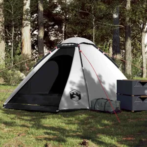 Camping Tent Dome 4-Person White Blackout Fabric Waterproof4,55KG