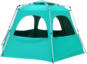 Camping Tent for 5-8 Person Waterproof Automatic Pop Up Tent with Double Door Portable Instant Tent Sun Shelter for Outdoor Camping Hiking Fishing (Green 330X330X210CM) (Green 330X330X210CM)