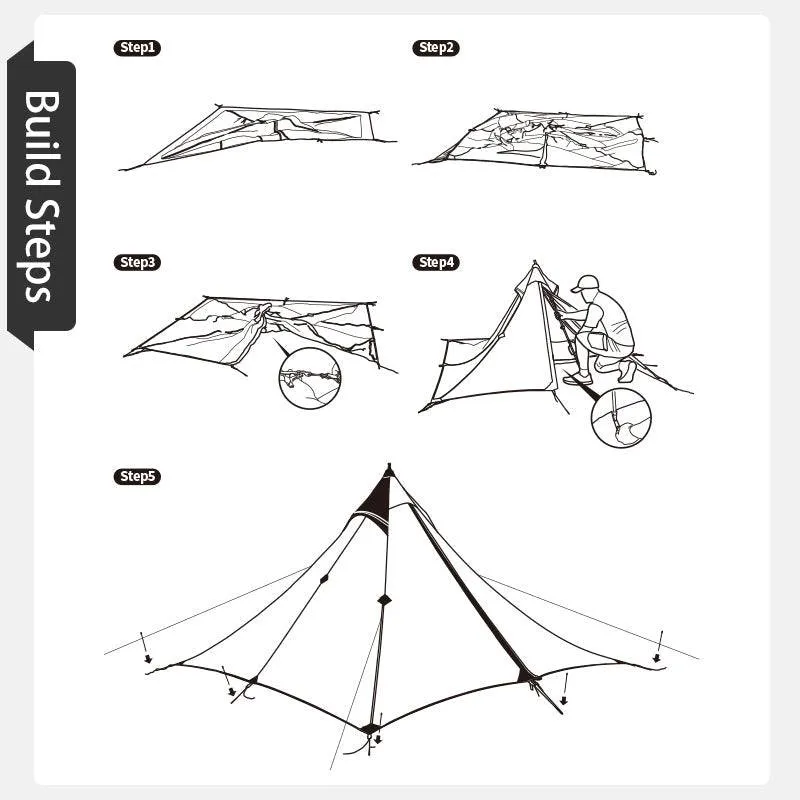 Camping Tent - Lightweight, Waterproof, and Versatile for Hiking and Camping