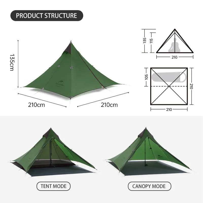 Camping Tent - Lightweight, Waterproof, and Versatile for Hiking and Camping