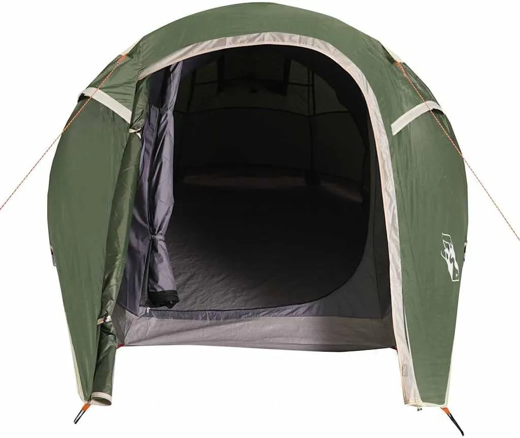 Camping Tent Tunnel 3-Person Olive Green Waterproof vidaXL vidaXL