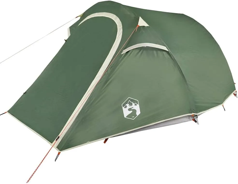 Camping Tent Tunnel 3-Person Olive Green Waterproof vidaXL vidaXL