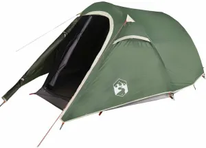 Camping Tent Tunnel 3-Person Olive Green Waterproof vidaXL vidaXL
