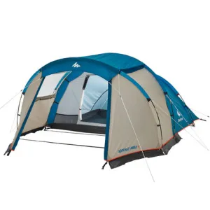 Camping tent with poles - arpenaz 4 - 4 person - 1 bedroom
