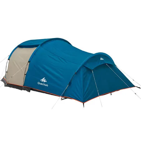 Camping tent with poles - arpenaz 4 - 4 person - 1 bedroom
