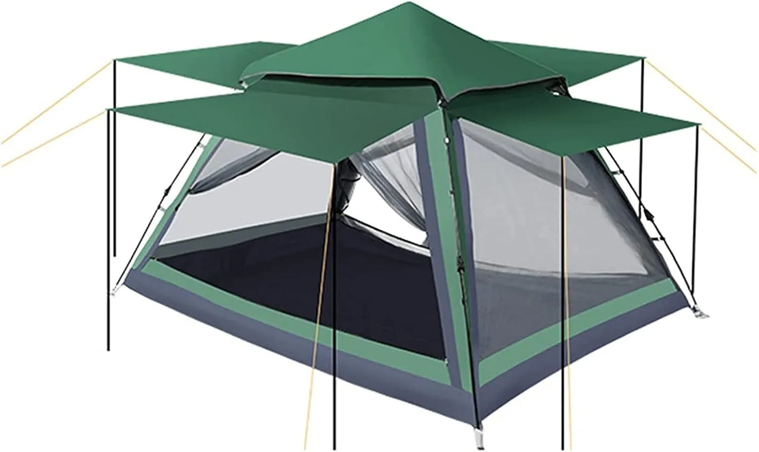 Camping Tent,Automatic Beach Family Pop-Up Tent 3-4 Person Instant Tents Double Layer Waterproof Windproof Sun Shade Sun Shelters with Carry Bag for Outdoor,Beach,Fishing