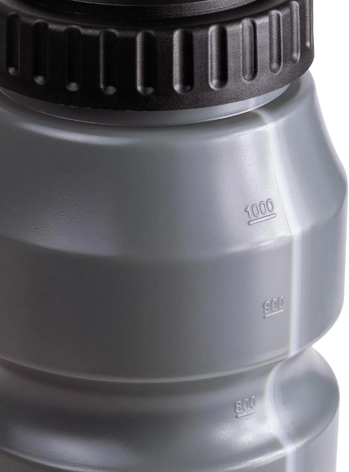 Cannon Sports 1 Liter Sports Water Bottle, BPA-Free, 34 Oz Capacity, Large Mouth, 2 lids (Straw and Squeeze), Great For Helmet Sports Such As Hockey, Lacrosse, Football, Boxing (6 Pack) (Gray)