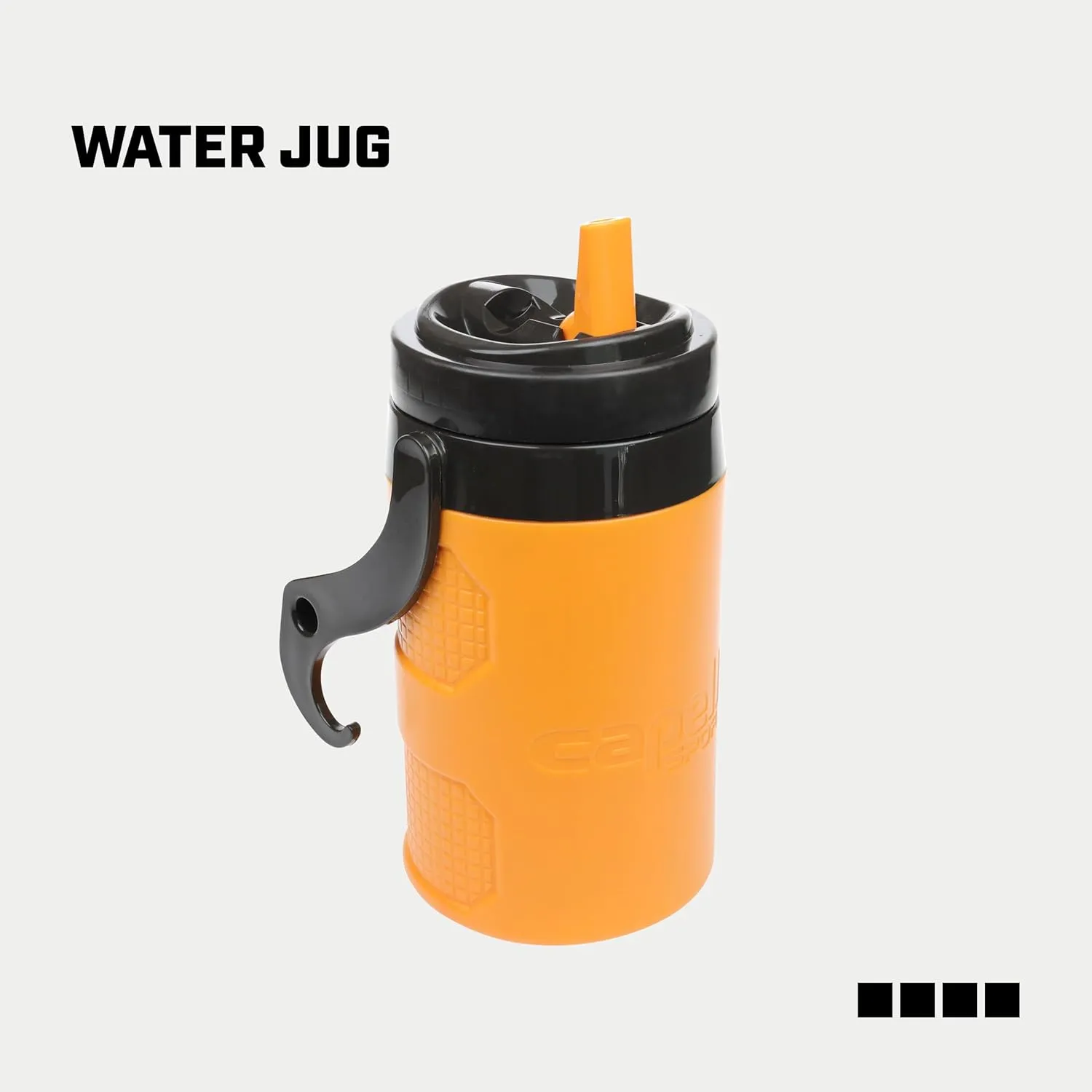 Capelli Sport Water Bottle Jug, Insulated Half Gallon Sports Water Jug with Carry Handle, 64 oz