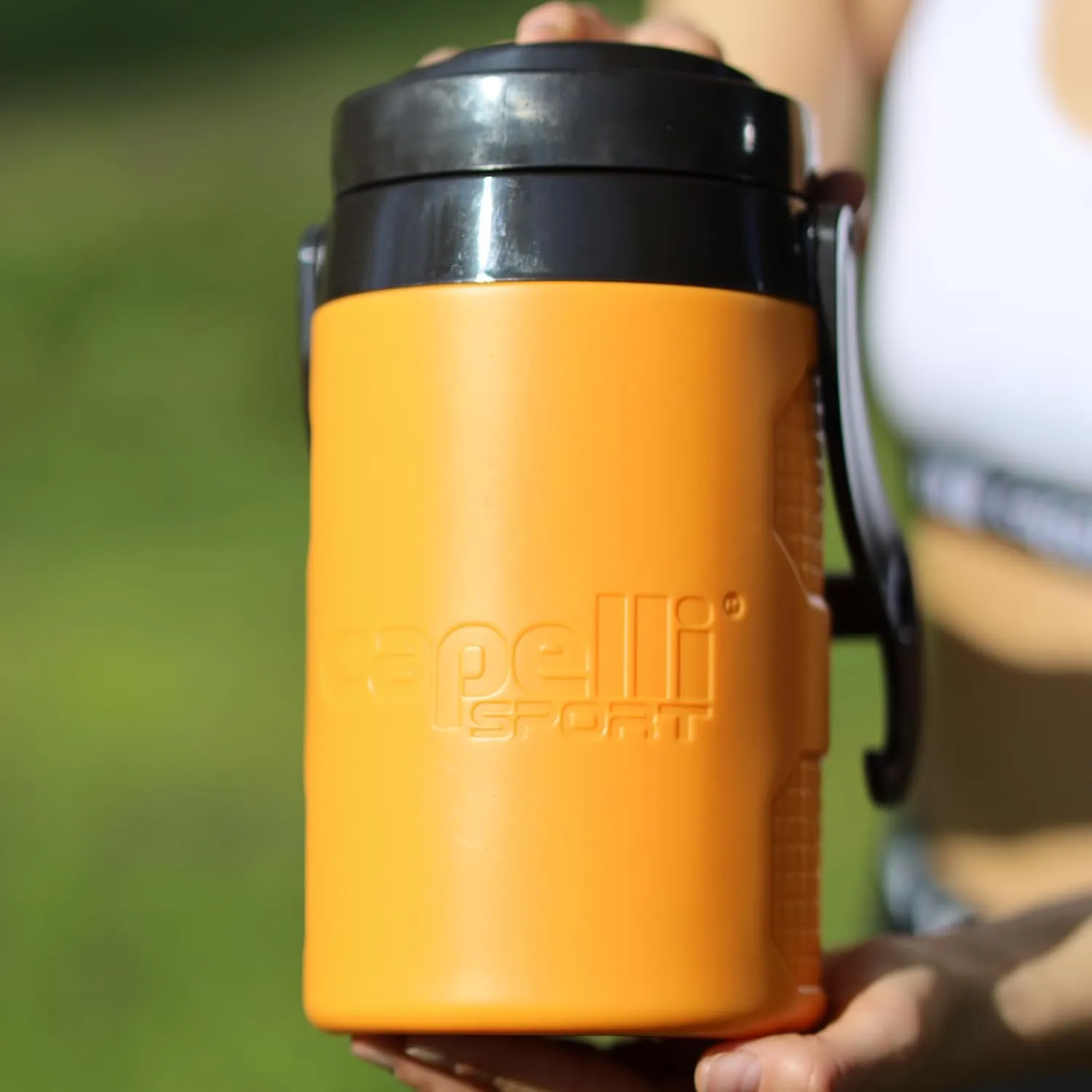 Capelli Sport Water Bottle Jug, Insulated Half Gallon Sports Water Jug with Carry Handle, 64 oz