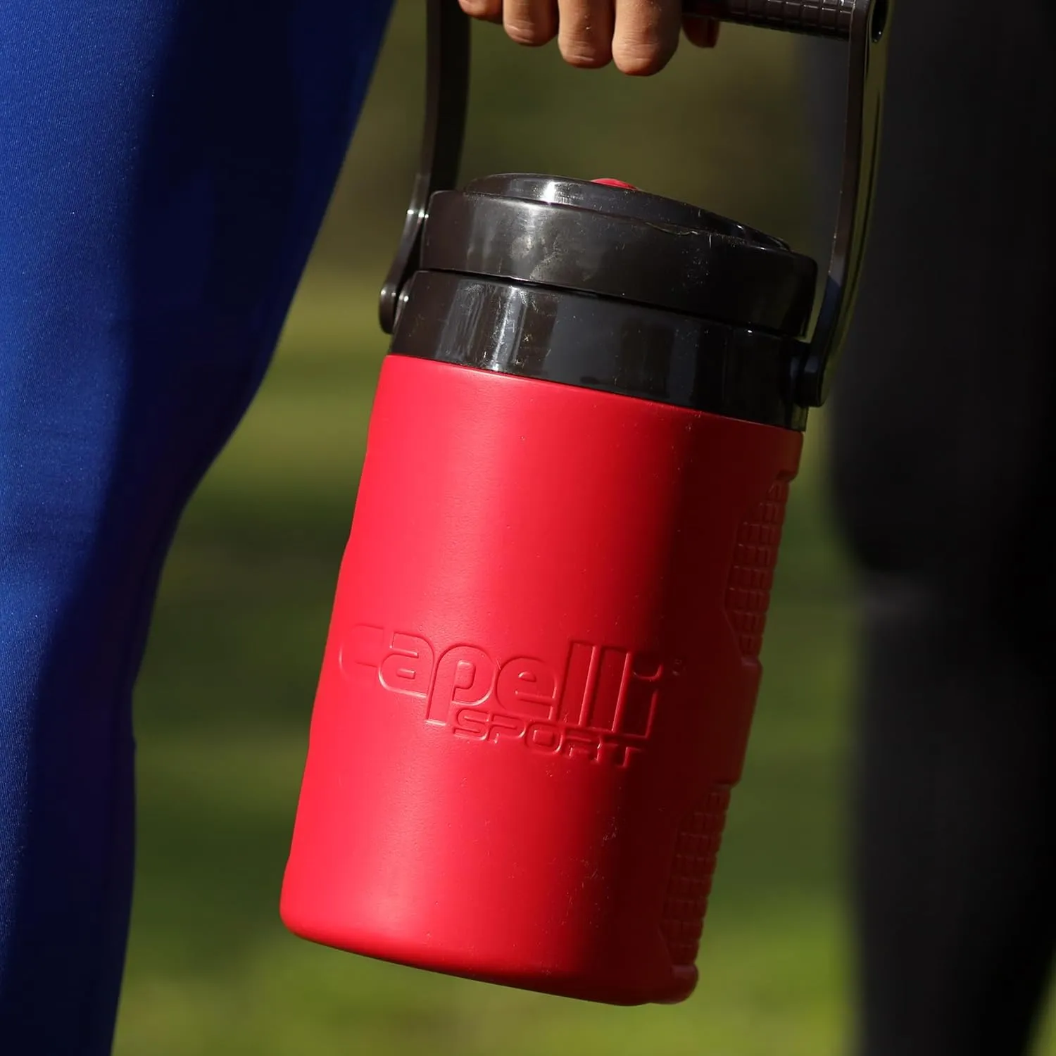 Capelli Sport Water Bottle Jug, Insulated Half Gallon Sports Water Jug with Carry Handle, 64 oz