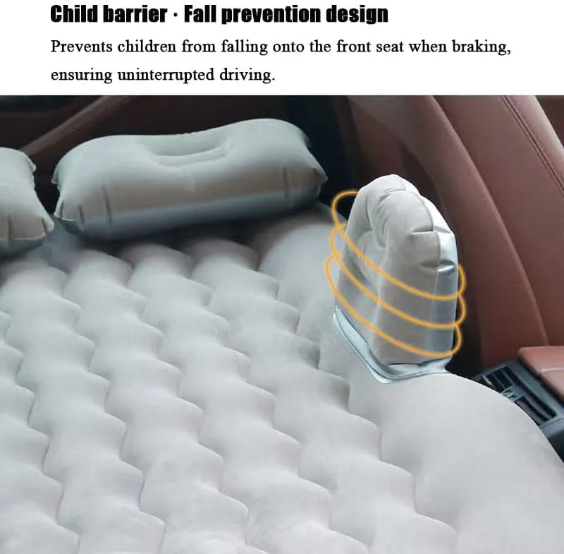 Car Air Mattress for Cupra Leon 2020-2024, Inflatable Back Seat Sleeping Pad with Pump & 2 Pillows, Folding Portable Camping Bed for Travel& Road Trips,Blue