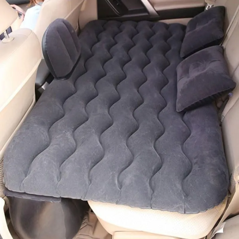 Car Air Mattress for Haval H8 2013–2018, Inflatable Back Seat Sleeping Pad with Pump & 2 Pillows, Folding Portable Camping Bed for Travel& Road Trips,Black