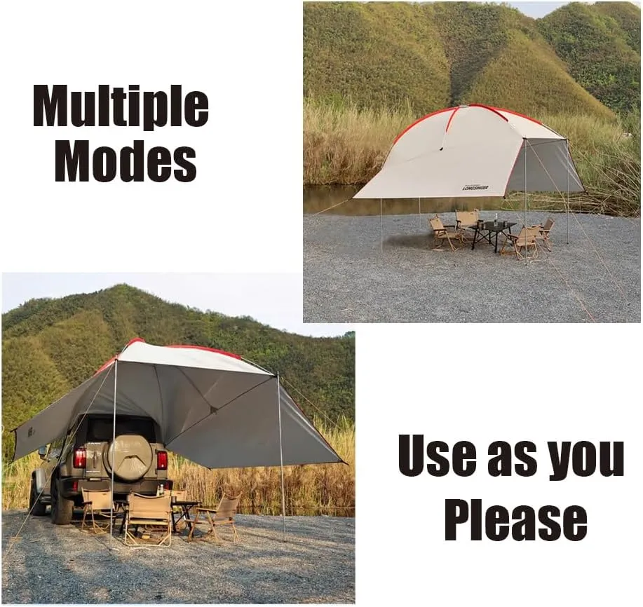 Car Awning for Ligier JS50/JS60/Myli/Pulse 4/Be Sun, Retractable Vehicle Awning Car Tail Tent Waterproof Shed Car Camping for Travel, Camping,A