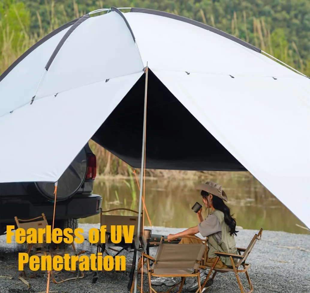 Car Awning for Ligier JS50/JS60/Myli/Pulse 4/Be Sun, Retractable Vehicle Awning Car Tail Tent Waterproof Shed Car Camping for Travel, Camping,A