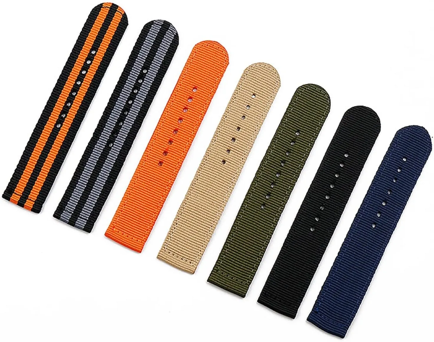 CAREG Watch Accessories Nylon Strap Male Pin Buckle 18mm20mm22mm24mm Sports Waterproof Strap Female Bracelet Men Watch Band Durable