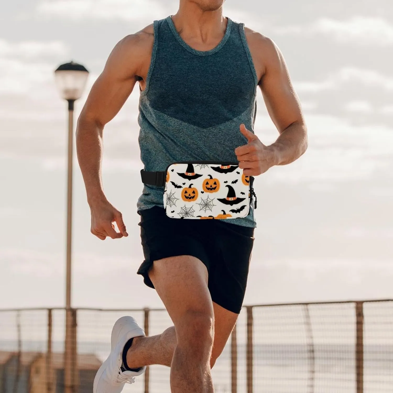 Cartoon Halloween-389 Belt Bag for Men and Women Fanny Pack,Belt Bag with Adjustable Strap,Fashion Crossbody Everywhere Belt Bag for Travel Outdoors Running Hiking