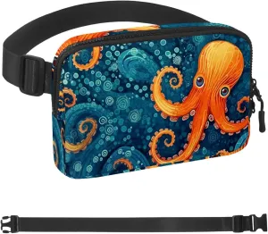 Cartoon Octopus-1199 Belt Bag for Men and Women Fanny Pack,Belt Bag with Adjustable Strap,Fashion Crossbody Everywhere Belt Bag for Travel Outdoors Running Hiking