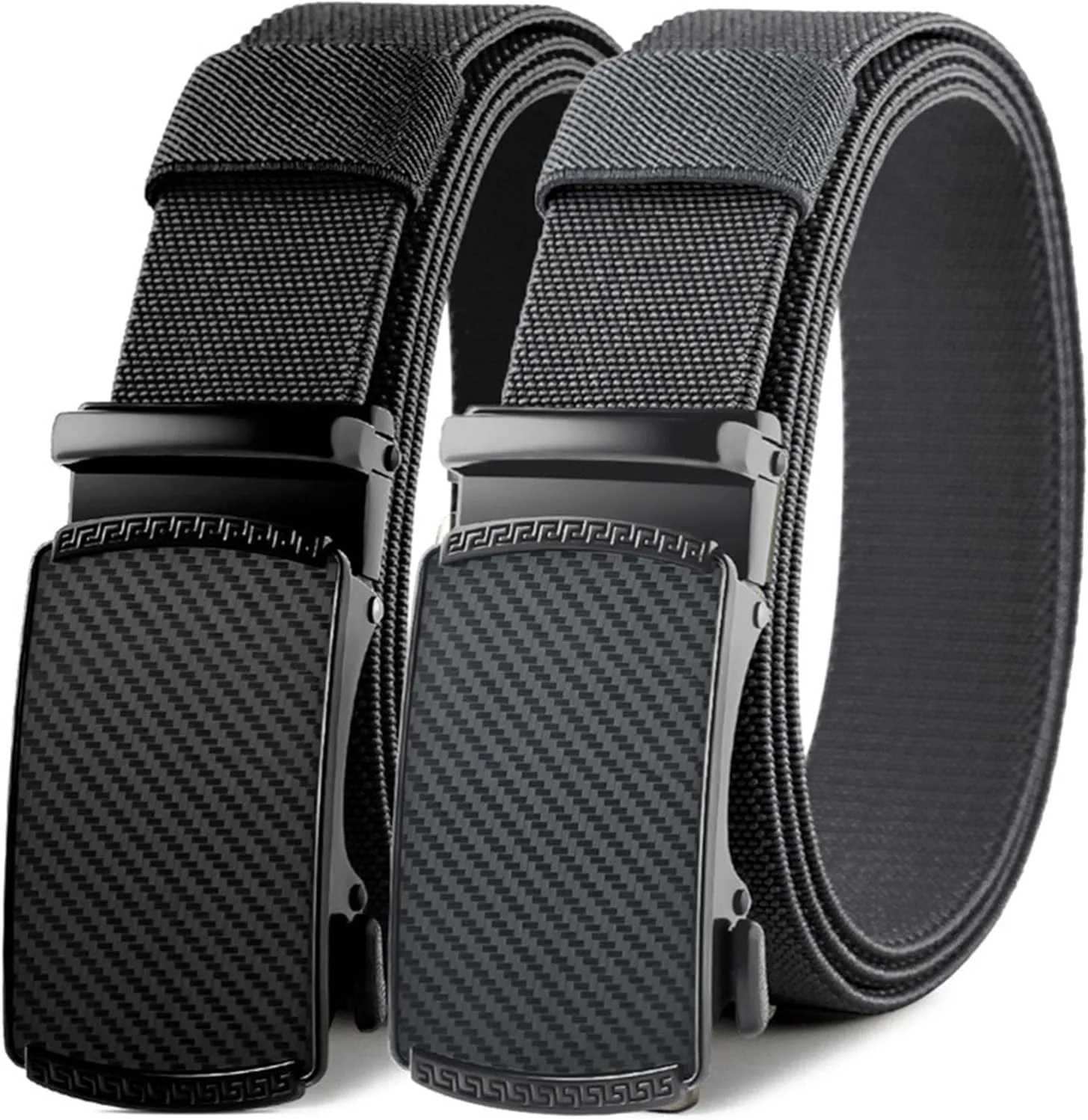 Casual Belt Mesh Nylon Belt Men Automatic Buckle Belts for Golf Hiking Jeans Belt for Men Adjustable Exact Fit Men's Belt