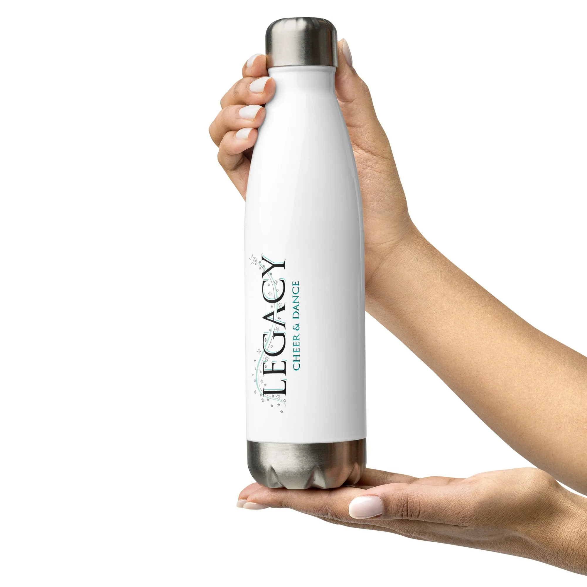 Cheer Friends = Best Friends: Stainless Steel Water Bottle