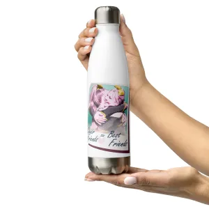 Cheer Friends = Best Friends: Stainless Steel Water Bottle