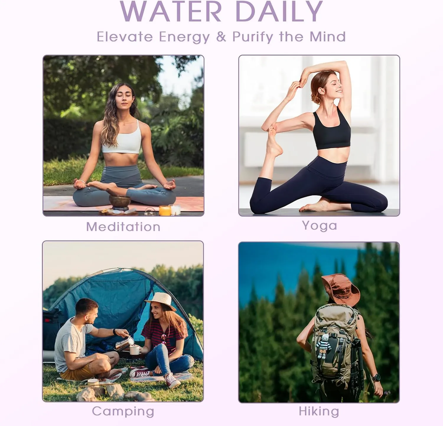 ChezMax Crystal Glass Water Bottle Energy Quartz Gemstone Water Bottle with Changeable Natural Crystal Center for Healing and Wellness Lapis Lazuli