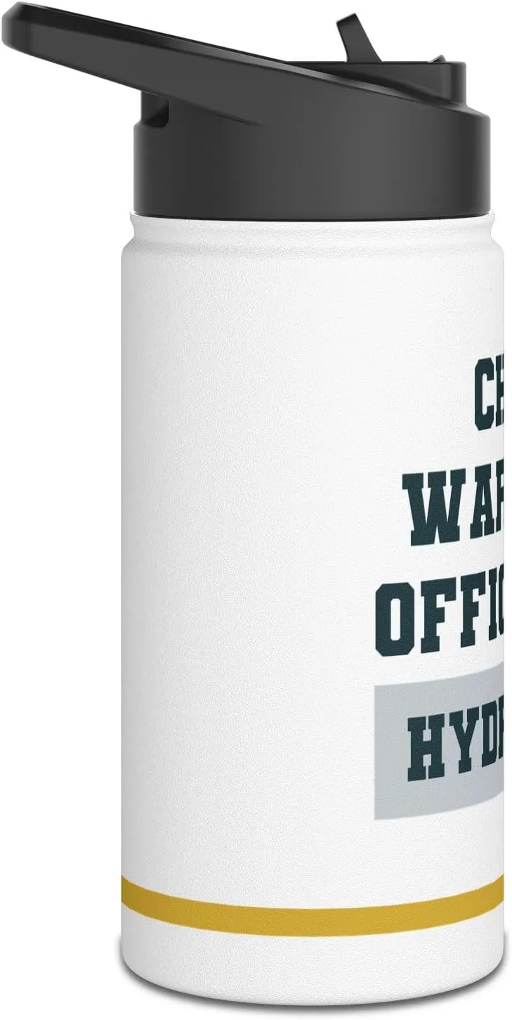 Chief Warrant Officer 4's Hydration: Insulated Water Bottle – Stainless Steel, Standard Lid, BPA-Free, 12oz, 18oz, 32oz (12oz)