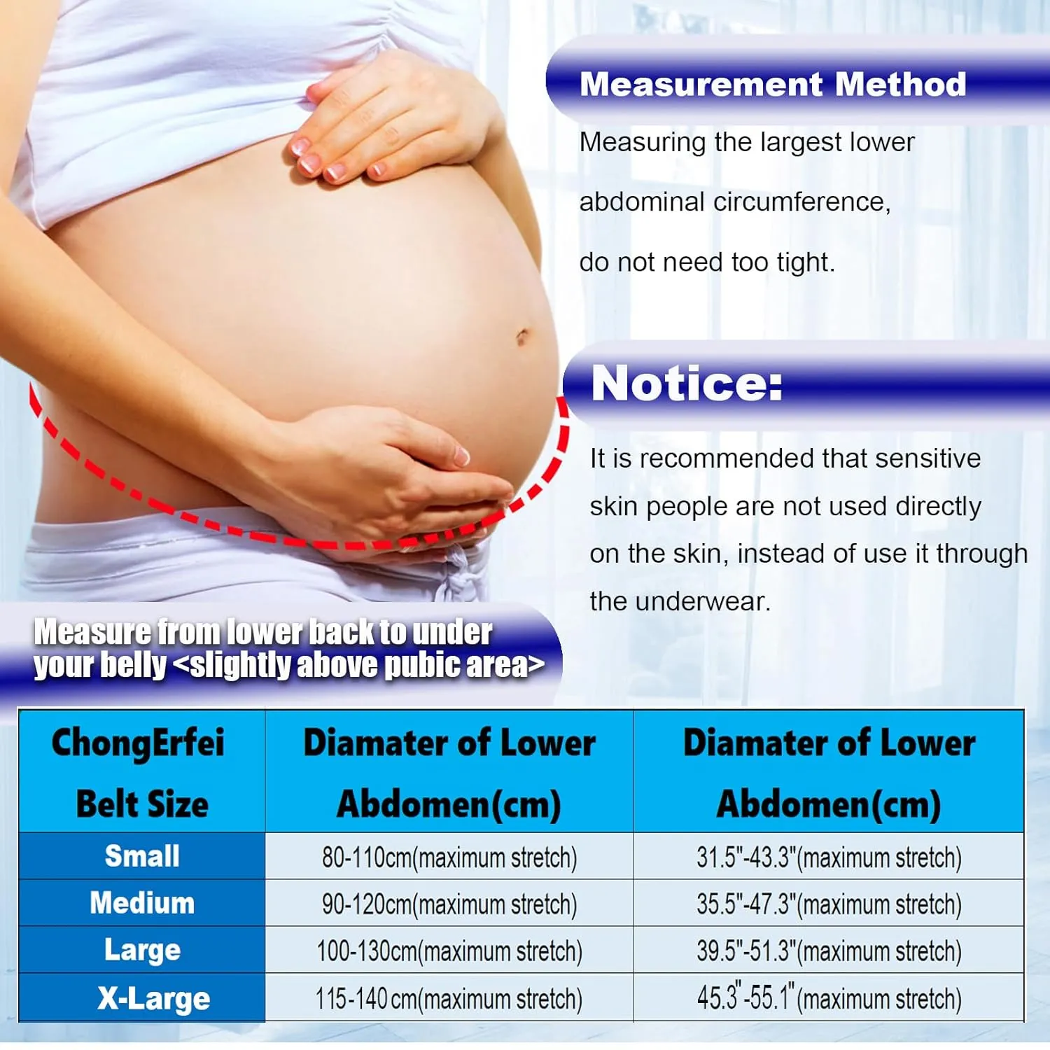ChongErfei Maternity Belt, Pregnancy 3 in 1 Support Belt for Back/Pelvic/Hip Pain, Maternity Band Belly Support for Pregnancy Belly Support Band (L: Fit Ab 39.5"-51.3", Black)