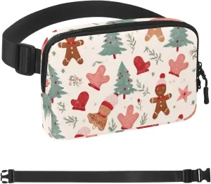 Christmas Elements-2 Belt Bag for Men and Women Fanny Pack,Belt Bag with Adjustable Strap,Fashion Crossbody Everywhere Belt Bag for Travel Outdoors Running Hiking