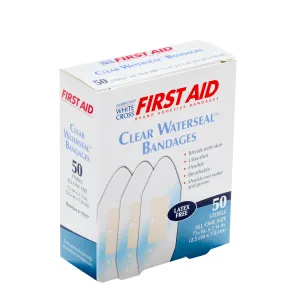 Clear Waterseal Bandages 1 x 2 3/4 50/box