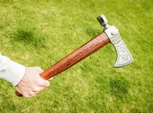 Collector's Item - Patriot Tomahawk Replica - #1 Movie Replica Axe – Mel Gibson Hatchet! 17" Full Size Tomahawk, 100% Blacksmith Hand Forged Guaranteed Quality - for Display (not a Throwing Hawk)