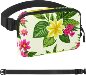 Colorful Art Leaves-1634 Belt Bag for Men and Women Fanny Pack,Belt Bag with Adjustable Strap,Fashion Crossbody Everywhere Belt Bag for Travel Outdoors Running Hiking