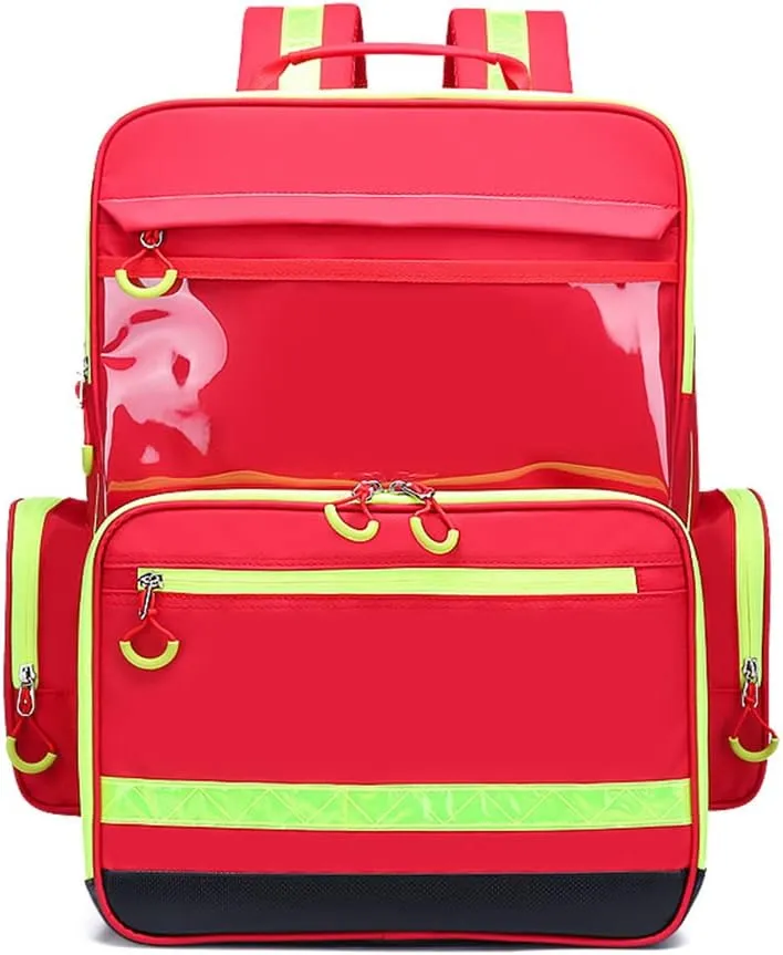 Compact First Aid Kit Emergency Survival Trauma Kit Medical Kit with Labeled Compartments for Camping Hiking Travel Hunting Family School Car